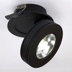 Foco embutido aluminio negro Ø 7,5 cm LED 4W - TOFO0015