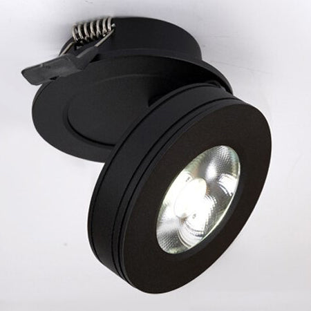 Foco embutido aluminio negro Ø 7,5 cm LED 4W - TOFO0015