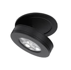 Foco embutido dimeable aluminio negro Ø 8 cm LED 6W - TOFO0018