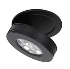 Foco embutido dimeable aluminio negro Ø 10 cm LED 8W - TOFO0019