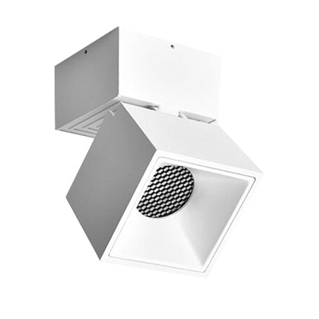 Foco sobrepuesto dimeable metal blanco 8x8 cm LED 10W - TOFO0023