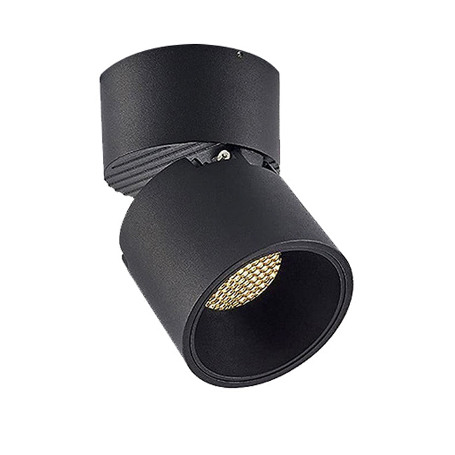 Foco sobrepuesto dimeable dirigible metal negro Ø 7 cm LED 10W - TOFO0024