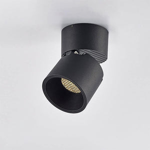 Foco sobrepuesto dimeable dirigible metal negro Ø 7 cm LED 10W - TOFO0024
