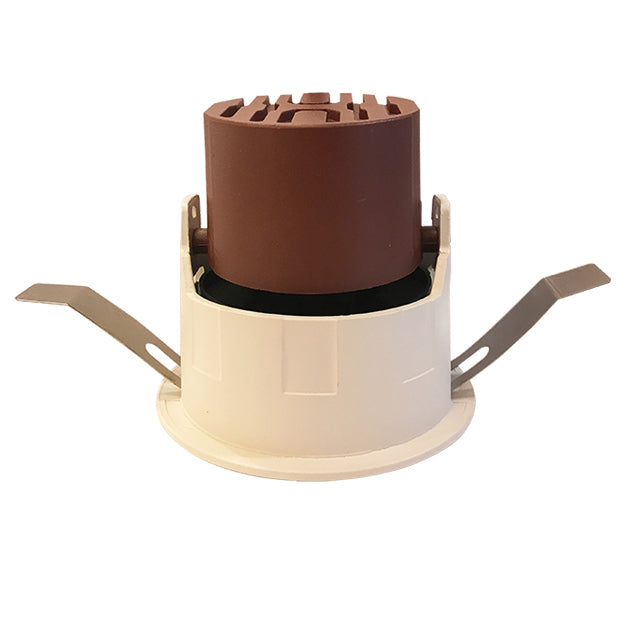 Foco embutido basculante dimeable metal blanco Ø 8,4 cm LED 10W - TOFO0030