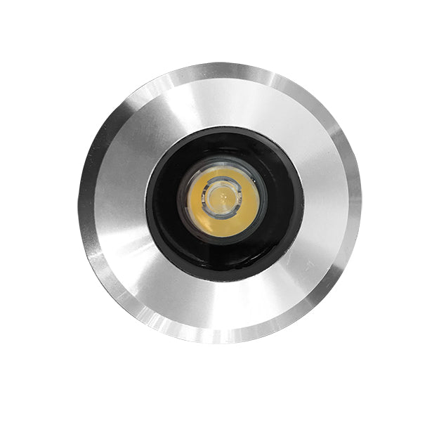Foco embutido dimeable piso aluminio cromo exterior IP65 Ø 6,2 cm LED 3W - TOFO0035