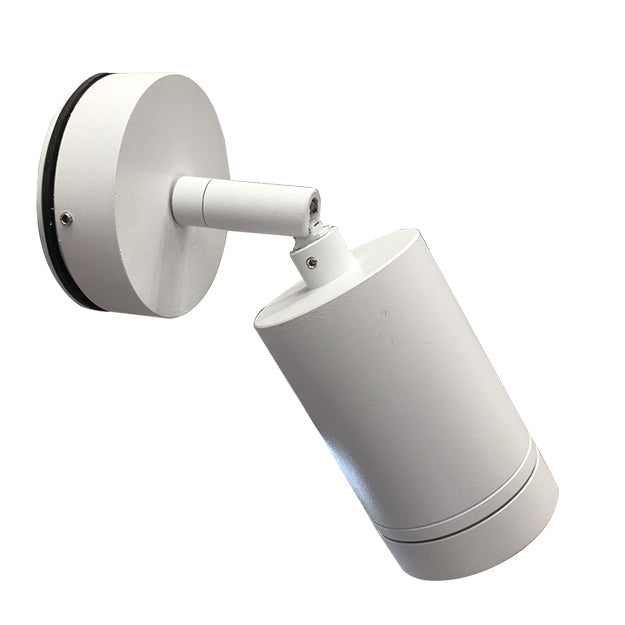Foco aluminio exterior blanco IP65 Ø 6x17 cm GU10 - TOFO0036