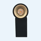 Foco sobrepuesto muro dimeable metal negro oro Ø 7,5x20  LED 12W - TOFO0038