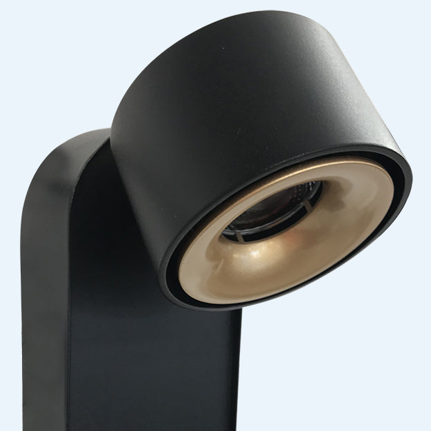 Foco sobrepuesto muro dimeable metal negro oro Ø 7,5x20  LED 12W - TOFO0038