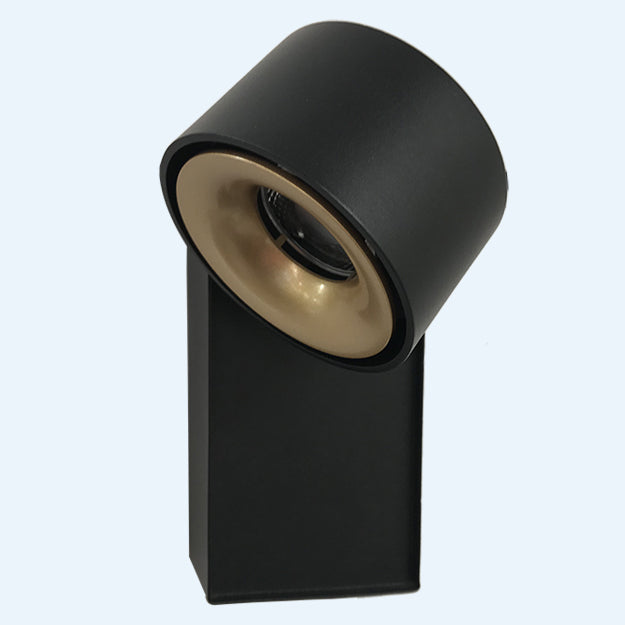 Foco sobrepuesto muro dimeable metal negro oro Ø 7,5x20  LED 12W - TOFO0038