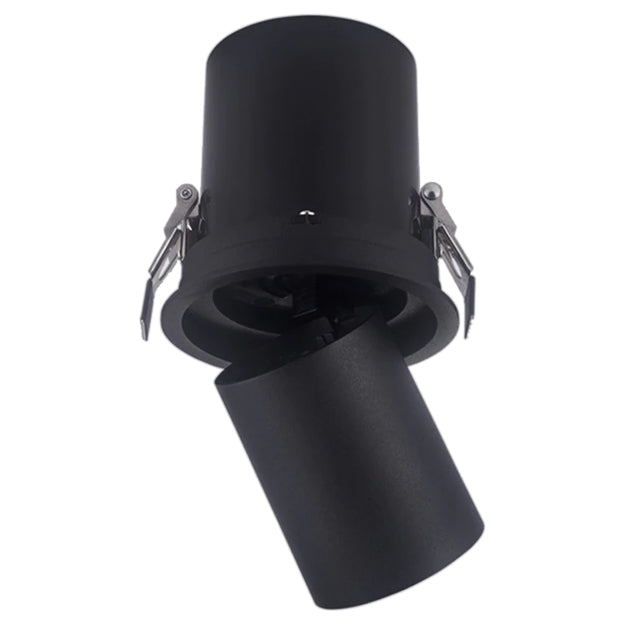 Foco embutido basculante dimeable metal negro Ø 4,5 cm LED 10W - TOFO0039