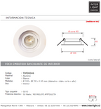 Foco embutido aluminio blanco Ø 10 cm GU10 - TOFO0046