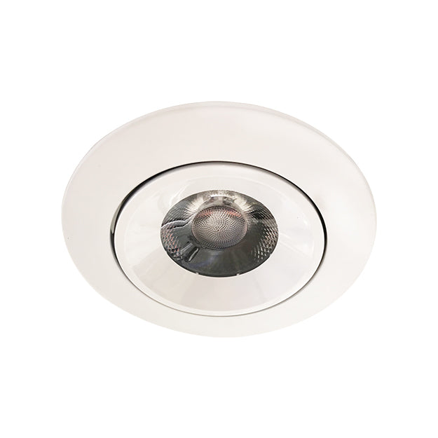 Foco embutido dimeable metal blanco baculante Ø 11 cm LED 12W - TOFO0062