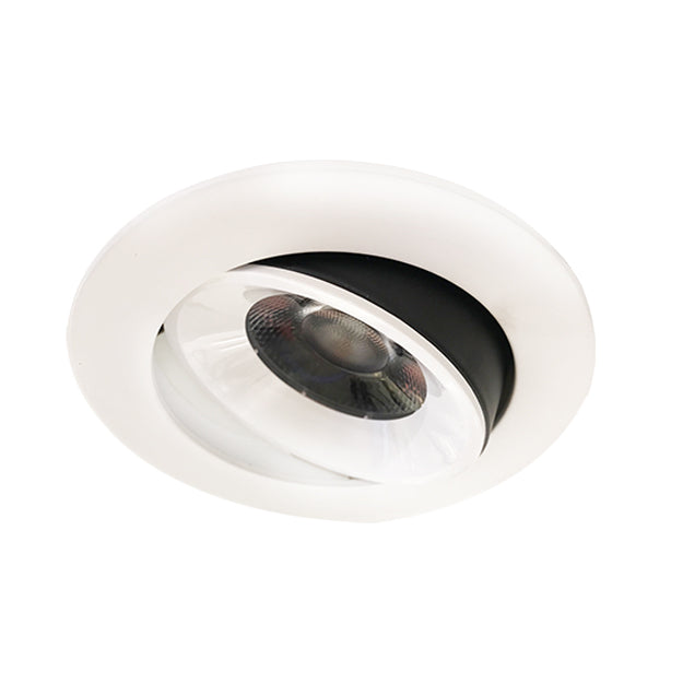 Foco embutido dimeable metal blanco baculante Ø 11 cm LED 12W - TOFO0062