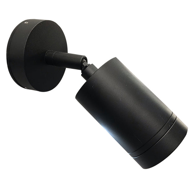 Foco aluminio exterior negro IP65 Ø 6x17 cm GU10 - TOFO0068