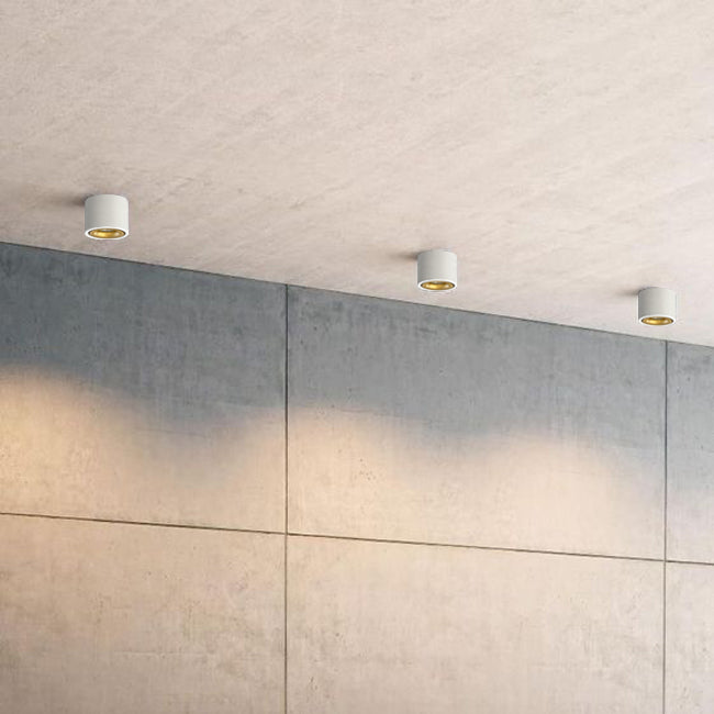 Foco sobrepuesto dimeable metal blanco oro Ø10 x 6,5 LED 10 W - TOFO0072