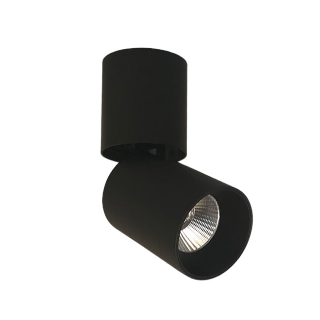 Foco sobrepuesto dirigible metal dimeable negro Ø 6,3x15 cm LED 8W - TOFO0075