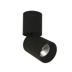 Foco sobrepuesto dirigible metal dimeable negro Ø 6,3x15 cm LED 8W - TOFO0075