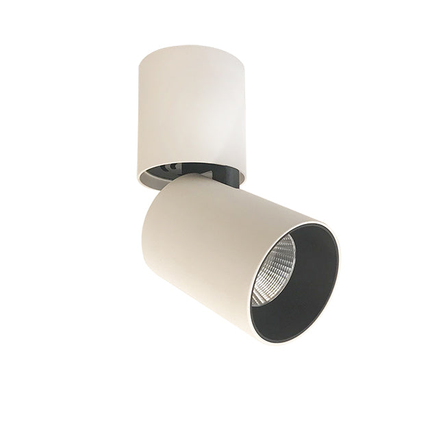 Foco sobrepuesto dirigible metal dimeable blanco Ø6,3x15 cm LED 8W - TOFO0076