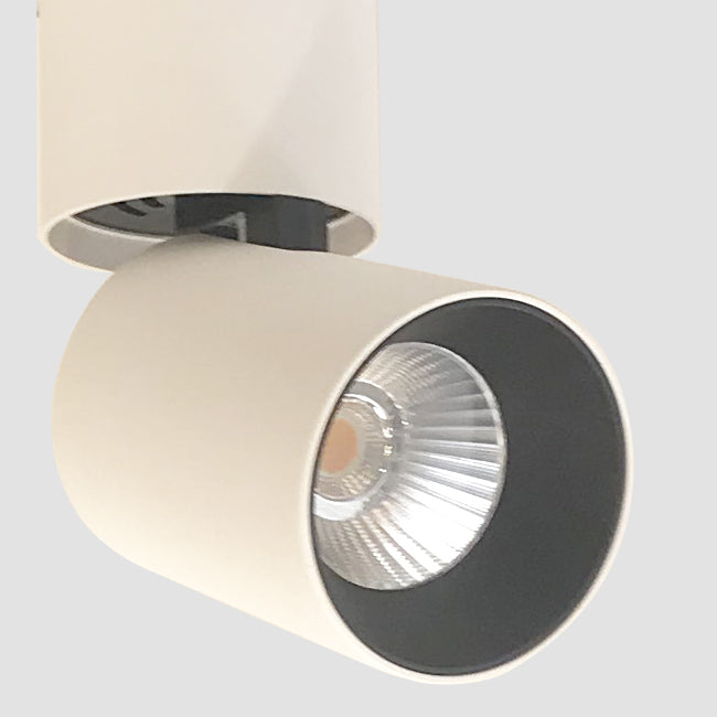 Foco sobrepuesto dirigible metal dimeable blanco Ø6,3x15 cm LED 8W - TOFO0076