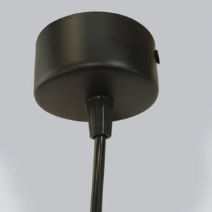 Lámpara colgante metal negro Ø6 cm LED 15W - TOLC0003