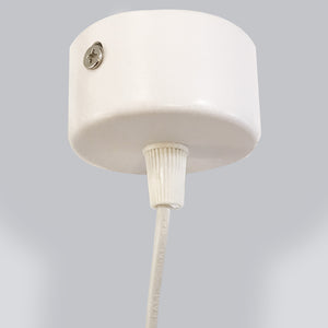 Lámpara colgante metal blanco Ø6 cm LED 15W - TOLC0004