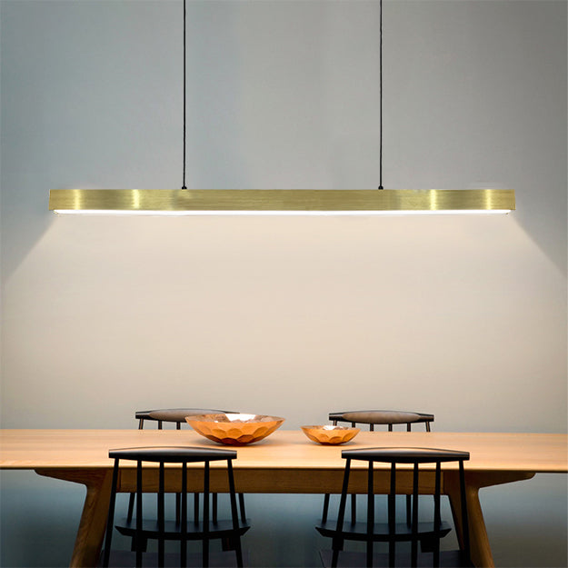Lámpara colgante metal dorado 1,50 cm LED 40W - TOLC0005