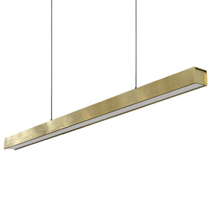 Lámpara colgante metal dorado 120 cm LED 40W - TOLC0007