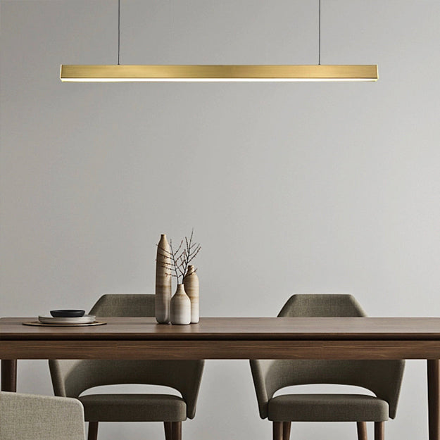 Lámpara colgante metal dorado 120 cm LED 40W - TOLC0007