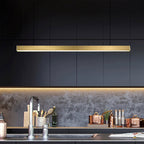 Lámpara colgante metal dorado 120 cm LED 40W - TOLC0007