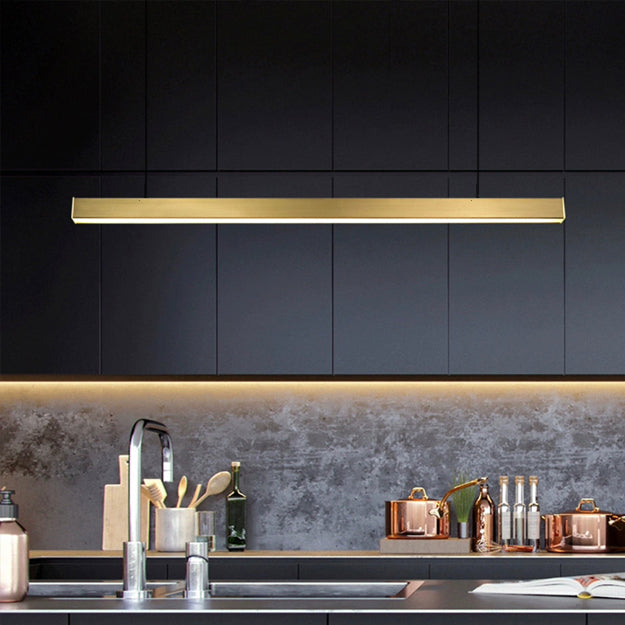Lámpara colgante metal dorado 120 cm LED 40W - TOLC0007