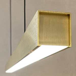 Lámpara colgante metal dorado 120 cm LED 40W - TOLC0007