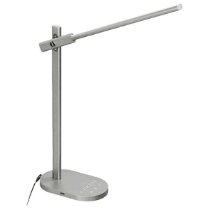 Lámpara sobremesa metal gris plata dirigible LED 12W - TOLS0003