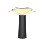 Lámpara sobremesa pvc acrílico negro Ø 14x20 cm LED 3W - TOLS0009