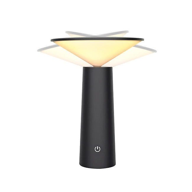 Lámpara sobremesa pvc acrílico negro Ø 14x20 cm LED 3W - TOLS0009