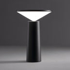 Lámpara sobremesa pvc acrílico negro Ø 14x20 cm LED 3W - TOLS0009