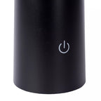 Lámpara sobremesa pvc acrílico negro Ø 14x20 cm LED 3W - TOLS0009