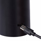 Lámpara sobremesa pvc acrílico negro Ø 14x20 cm LED 3W - TOLS0009
