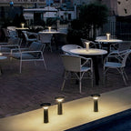 Lámpara sobremesa pvc acrílico negro Ø 14x20 cm LED 3W - TOLS0009