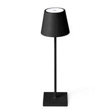 Cargar imagen en el visor de la galería, Lámpara sobremesa aluminio negro Ø 10,5x38 cm LED 3,5 W
