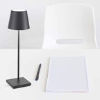 Lámpara sobremesa aluminio negro Ø 10,5x38 cm LED 3,5 W - TOLS0010