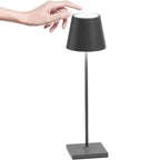 Lámpara sobremesa aluminio negro Ø 10,5x38 cm LED 3,5 W - TOLS0010
