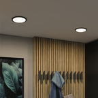 Plafón metal negro Ø 30 cm LED 28W - TOPL0006