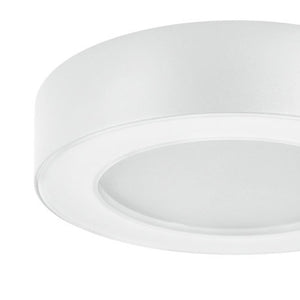 Plafón interior/exterior metal blanco Ø 20 cm LED 12W - TOPL0009