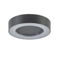 Plafón interior/exterior metal negro Ø 20 cm LED 12W - TOPL0010