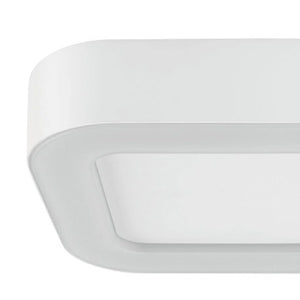 Plafón interior/exterior metal blanco 20x20 cm LED 12W - TOPL0011