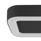 Plafón interior/exterior metal negro 20x20 cm LED 12W - TOPL0012