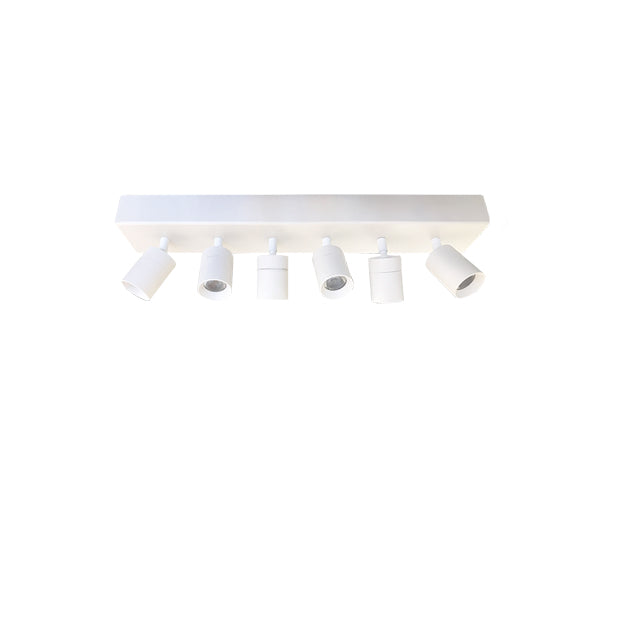 Foco metal dimeable blanco 29x8 cm 6  luces LED 3W - TORE0004