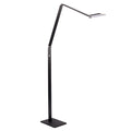 Lámpara de pie aluminio negro anodizado 24x1,55 cm LED 10W - WALP0006