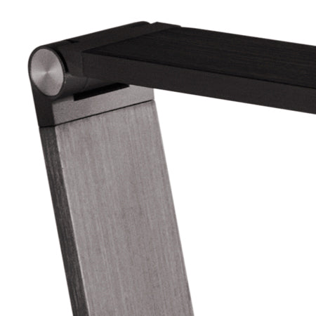 Lámpara de pie aluminio negro anodizado 24x1,55 cm LED 10W - WALP0006
