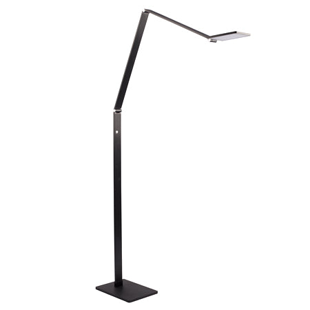 Lámpara de pie aluminio negro anodizado 24x1,55 cm LED 10W - WALP0006